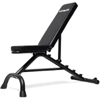 VirtuFit verstellbare Multifunktions-Fitnessbank Schwarz 200 kg