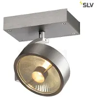 SLV Wand- und Deckenspot Kalu, GU10, aluminium gebürstet, 1-flammig