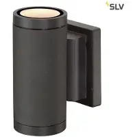 SLV Funktionelle New Myra Up & Down Wandleuchte, in anthrazit, GU10, IP55