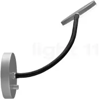 Holtkötter Flex W LED-Wandleuchte-Aluminium matt/Schwarz-mit LED (2700K)