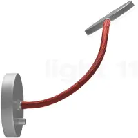 Holtkötter Flex W LED-Wandleuchte-Aluminium matt/Rot-mit LED (2700K)