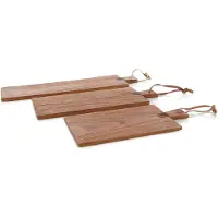 HK Living Schneidebrett 3er-Set Recyceltes Teakholz