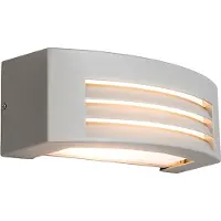 QAZQA Moderne Wandleuchte hellgrau IP44 - Hurricane 1