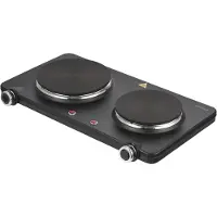 Inventum KP602B, Schwarz, Arbeitsplatte, Versiegelte Platte, Emailliert, 2 Zone(n), 2 Zone(n)