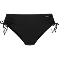 LASCANA Bikini-Hose "Italy", Damen, Gr. 34, N-Gr, schwarz, Microfaser, Microfaser, Polyamid, unifarben, Badehosen Bikini-Hose, mit höherer Seitennaht
