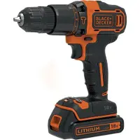 Black & Decker BDCHD18KB-QW, Handbohrmaschine, Ohne Schlüssel, Schwarz, Orange, 1 cm, 2,5 cm, 1 cm