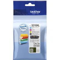Brother LC3219XLVAL, Schwarz, Cyan, Magenta, Gelb, 4 Stück(e), 3000 Seiten, 1500 Seiten, Multipack