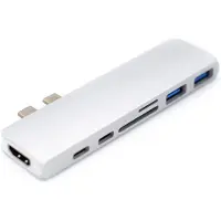 Caruba Duo Hub für USB C Gray