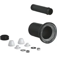 GROHE WC Zu- und Ablaufgarnitur schwarz - 37311K00