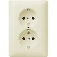 Gira Steckdose 2f cws glz Standard 55 UP IP20 VP