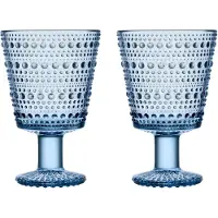 Iittala Goblet Glass Kastehelmi Leinen 260 ml (2er-Set)