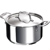 Beka Chef Casserole with lid, 2,4 l, Edelstahl, Edelstahl, Keramik, Gas, Halogen, Induktion, Versiegelte Platte, Edelstahl, Edelstahl