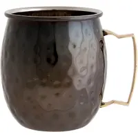 Barlife Moskau Becher schwarz gehämmert 45cl