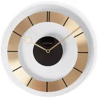 Nextime 2790GO1, Wand, Quarzuhr, Kreis, Gold, Glas, Erwachsene