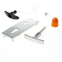 Nemef Garagentorgarnitur Garagentorbeschlag Garagentorschloss-Garnitur 3023