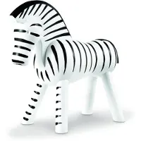 Kay bojesen Holzfigur - Zebra - 14 cm - Schwarz/Weiß - - One Size - Dekoration