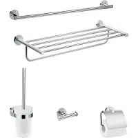 Hansgrohe Bad Accessoire-Set 41728000 5-teilig chrom chrom 5-teilig