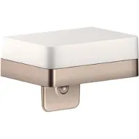 Axor Flüssigseifenspender UNIVERSAL mit Ablage brushed nickel