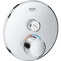 GROHE SmartControl Unterputzmischer, ein Absperrventil, runde Rosette, 1 Verbraucher, chrom, 29144000