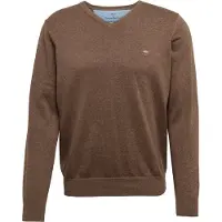 FYNCH-HATTON Strickpullover "Pullover mit V-Kragen" aus Baumwolle, mit V-Ausschnitt, bequeme Passform