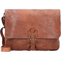 Harold's Leder Schultertasche Submarine Messengerbag Cognac braun