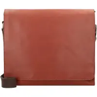 Leonhard heyden Leder Schultertasche mit Laptopfach Dakota Messenger Bag Chestnut braun