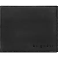 Bugatti Leder Geldbörse Lima RFID Wallet With Flap Black schwarz