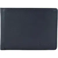 Esquire Leder Geldbörse RFID Small Wallet Black schwarz
