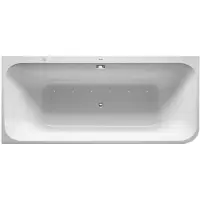 Duravit Whirlwanne Happy D.2 180x80cm, Eck li, 2 RS, weiß, Air-System