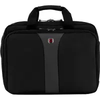 Wenger Laptop Tasche Legacy 16, Laptops bis 16", Laptopfach, Trolleybefestigung, B 400 x H 310 x L 180 mm, 15 l, Polyester/Nylon, schwarz/grau