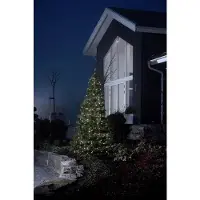 Konstsmide - Micro LED kompakt System Erweiterung: Lichterkette, 100 kalt weiße Dioden, Außen (IP44), schwarzes Kabel ; 3657-200