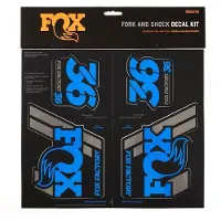 Fox Racing Shox AM Heritage Sticker Set für Federgabel und Dämpfer blau 2024 Zubehör Dämpfer