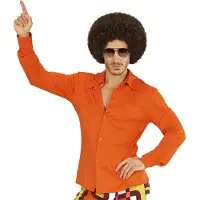 E-Carnavalskleding.nl 70er Jahre Herrenhemd Orange