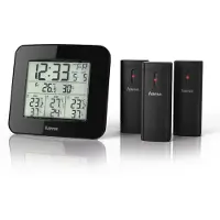 Hama Wetterstation EWS-Trio, mit drei Sensoren, Schwarz