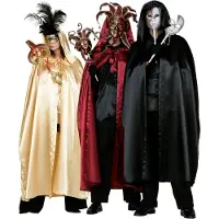 Coppens Satin Kapuzencape gold