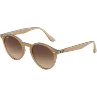 Ray-Ban RB2180, Erwachsener, Uni, Rund, Braun, Nicht-polarisierte Linse, Azetat