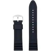 Fossil Silikonarmband Schwarz 22 mm Uhrenarmband