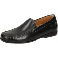 Sioux Slipper Gion Herren Glattleder SchwarzGröße:71/2