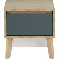 CALICOSY Nachttisch Larvik in Weiß - (W) 42 x (H) 41 x (L) cm | Gr.: onesize