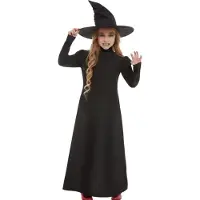 Smiffys Kostüm - Wicked Witch Girl - Schwarz - - 4-6 Jahre (104-116) - Kostüme