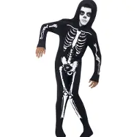 Smiffys Kostüm - Skeleton - Schwarz/Weiß - - 10-12 Jahre (140-152) - Kostüme