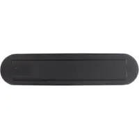 Intersteel Briefkasten mit Regenrand Posta oval schwarz