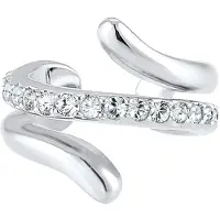 Elli Ohrringe Earcuff Twisted Kristalle 925 Silber Elli Silber