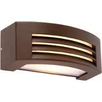 QAZQA Moderne Wandleuchte rostBraun IP44 Hurricane 1