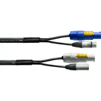 Cordial CPH 1,5D15PWR1 - Strom- und DMX-Hybridkabel, 1,50m