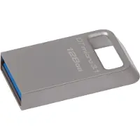 Kingston DataTraveler Micro 3.1 128GB, 128 GB, USB Typ-A, 3.2 Gen 1 (3.1 Gen 1), Ohne Deckel, Metallisch