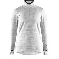 Craft Longsleeve Grid Halfzip Grey Melange Damen-XS