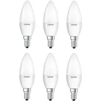 Osram 6 x LED Leuchtmittel Kerzenform 5,5W = 40W E14 matt Duo Click Dim DIMMBAR per Lichtschalter