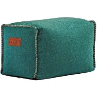 SACKit RETROit Cobana Square Puff Petrol melliert