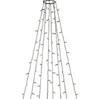 Konstsmide Weihnachtsbaumkette Kunstschmiede 560cm 8x70 Amb LED Schwarz 24V/IP44